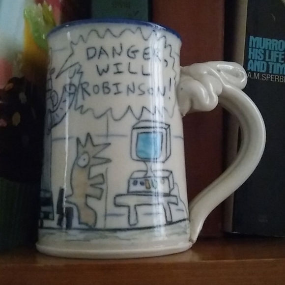 Wally Ware Tom Edwards Pottery Will Robinson Mug - Picture 1 of 7